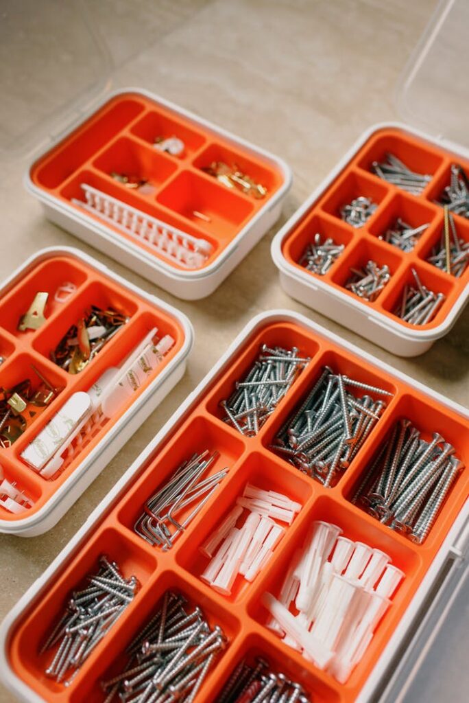 Set of tools for repair in workshop